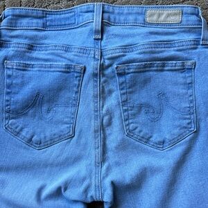 Women's AG Prima Ankle Cigarette Leg Blue Jeans